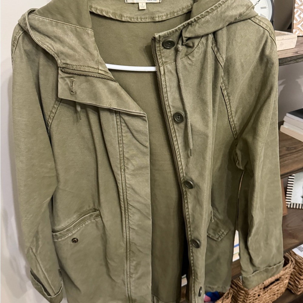 Madewell Women's Olive Hooded Jacket